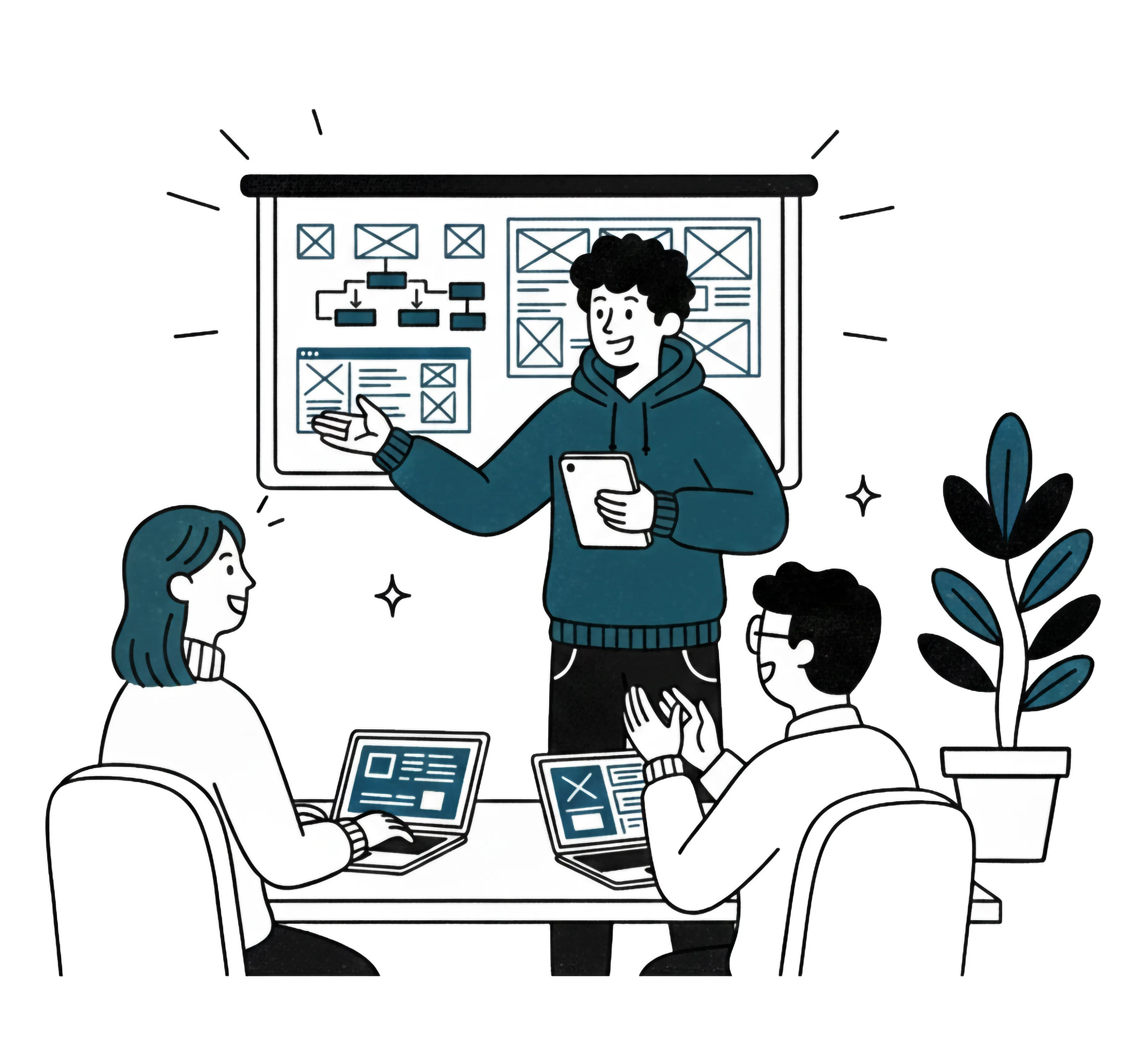 分析ダッシュボードのイラスト